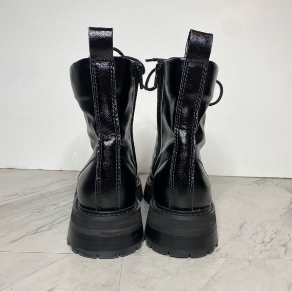 Dolce Vita Ranier Black Lace Up Combat Boot 9 - Picture 3 of 15